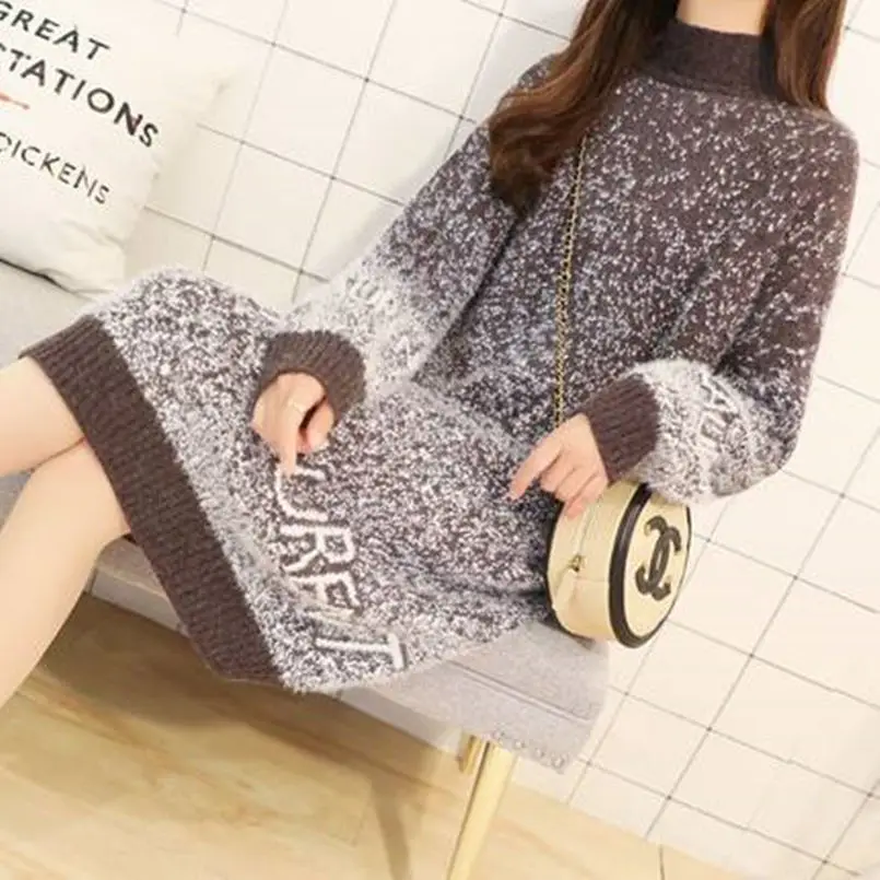 2022 Autumn And Winter New Imitation Mink Semi High Neck Pullover Thickened Korean Loose Medium Length Lazy Wind Versatile Sweat
2022 Autumn And Winter New Imitation Mink Semi High Neck Pullover Thickened Korean Loose Medium Length Lazy Wind Versatile Sweat