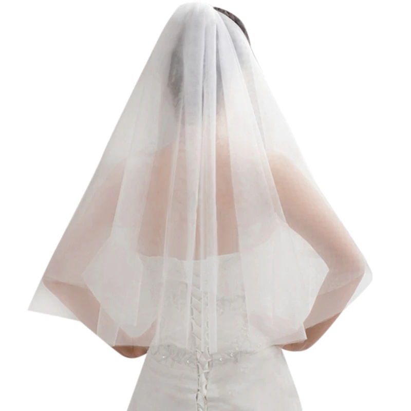 Simple Short Tulle Wedding Veils White Bridal Veil for Bride for Wedding Accessories
Simple Short Tulle Wedding Veils White Bridal Veil for Bride for Wedding Accessories