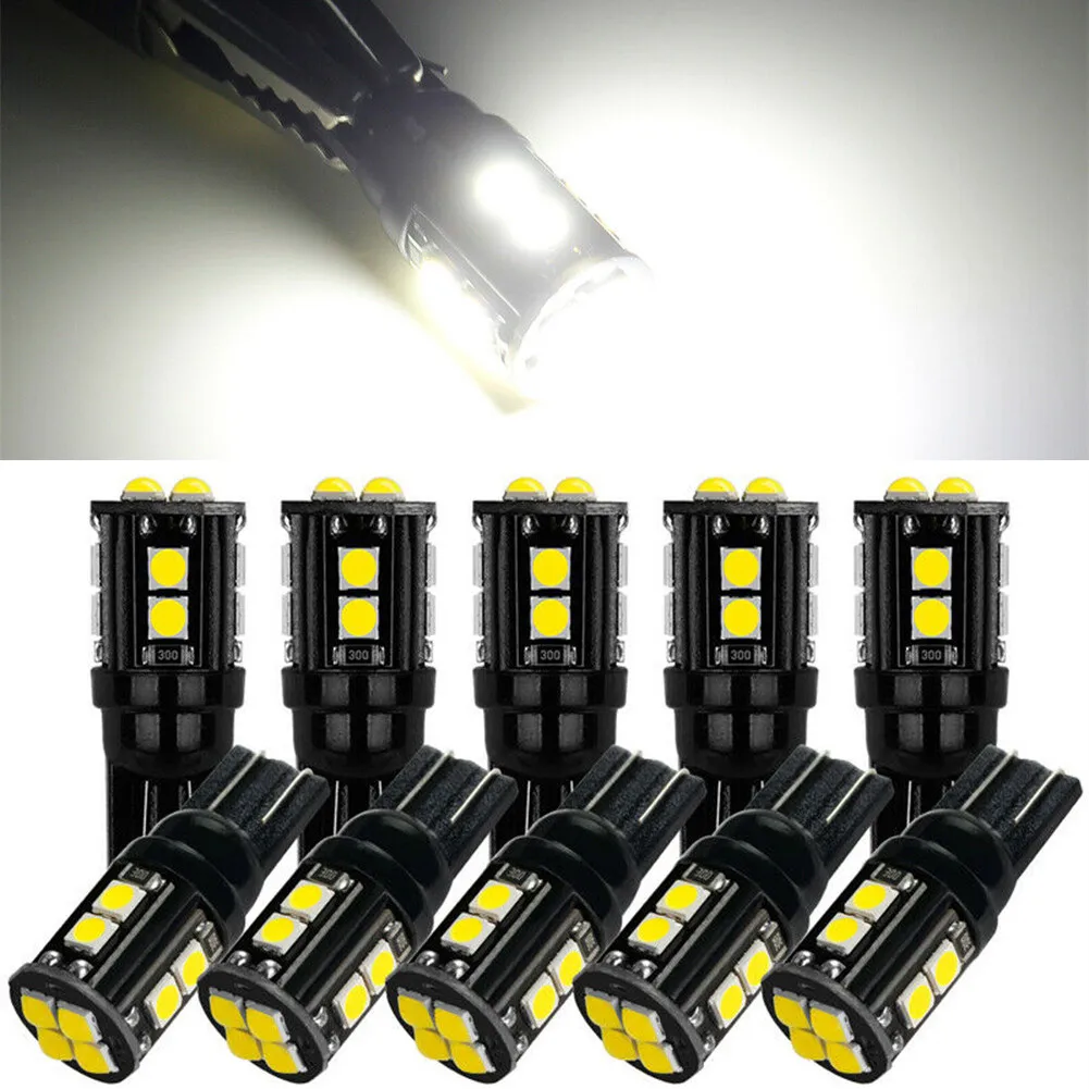 10PCS T10 LED Bulbs Canbus 3030 12SMD 6000K 194 168 LED Car Interior Map Dome Lights Parking Light Auto Signal Lamp
10PCS T10 LED Bulbs Canbus 3030 12SMD 6000K 194 168 LED Car Interior Map Dome Lights Parking Light Auto Signal Lamp