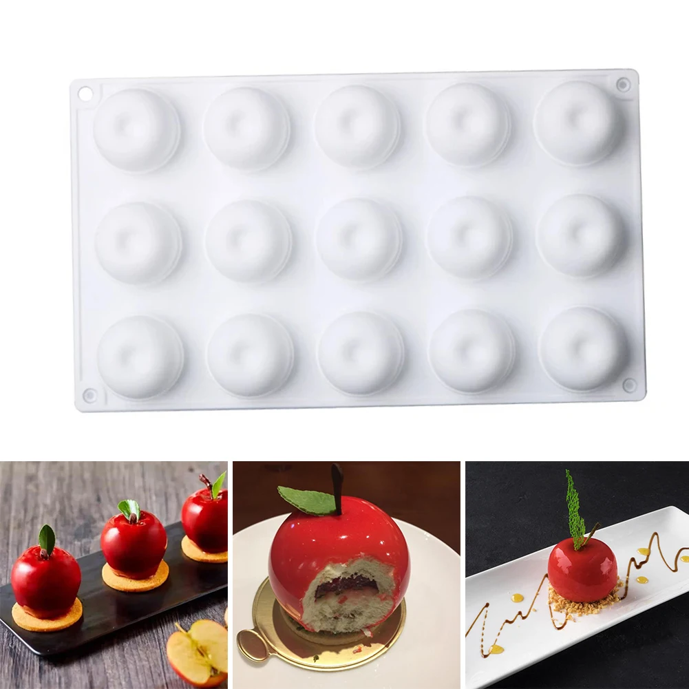 1pcs15hole Small Apple Silicone Mold Mousse Sweet Cake Baking Cherry Fruit Molds Dessert Cake For Bakingware Accessories
1pcs15hole Small Apple Silicone Mold Mousse Sweet Cake Baking Cherry Fruit Molds Dessert Cake For Bakingware Accessories