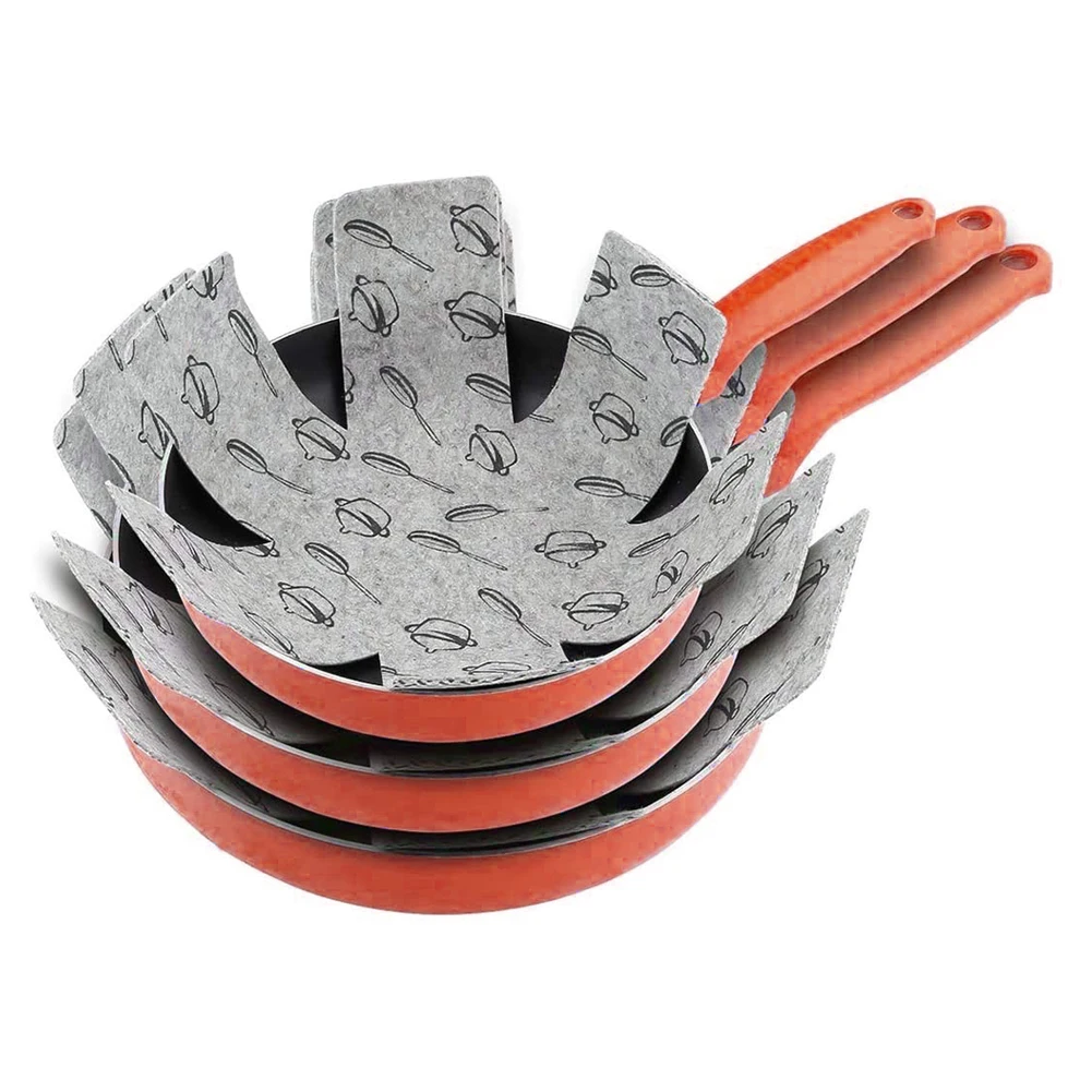 12pcs/set Pot & Pan Protectors Gray Print Divider Pads to Prevent Scratching Separate and Protect Surfaces for Cookware
12pcs/set Pot & Pan Protectors Gray Print Divider Pads to Prevent Scratching Separate and Protect Surfaces for Cookware