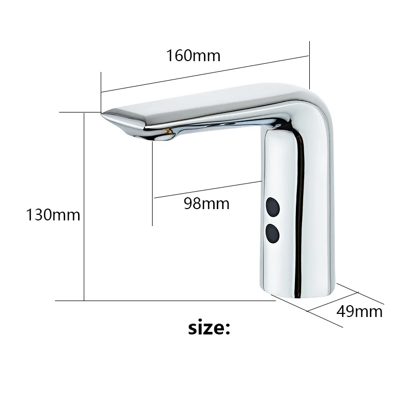 

Sense Basin Faucets Bathroom Automatic Infrared Sink Hands Touchless Faucet Sensor Tap Cold Water Electric Basin Faucet Mixer