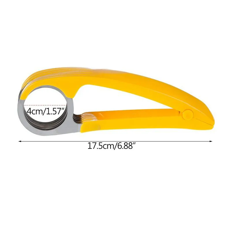 Stainless Steel banana cutter fruit Vegetable sausage Slicer Salad Sundaes tools cooking tools Kitchen Accessories gadgets
Stainless Steel banana cutter fruit Vegetable sausage Slicer Salad Sundaes tools cooking tools Kitchen Accessories gadgets