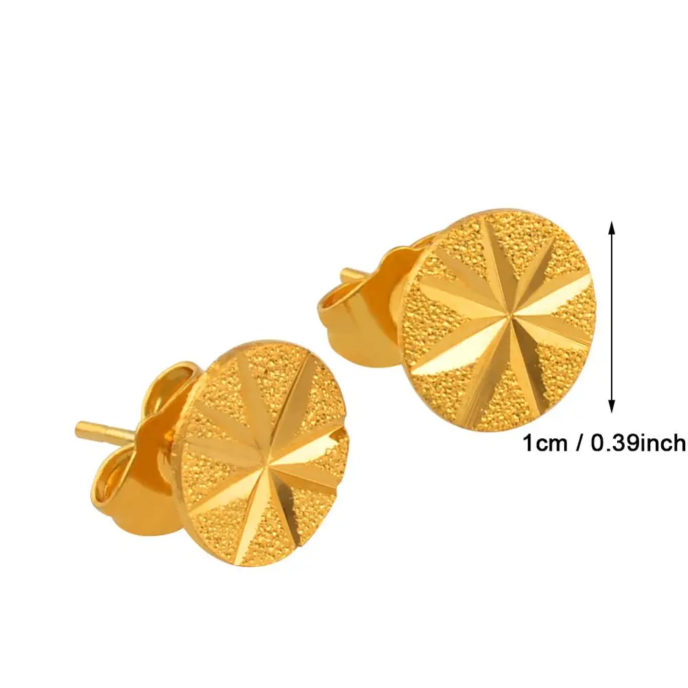 Anniyo Round Small Earrings Stud for Girls Women Gold Color Mini Earring Jewelry Gifts #137706
Anniyo Round Small Earrings Stud for Girls Women Gold Color Mini Earring Jewelry Gifts #137706