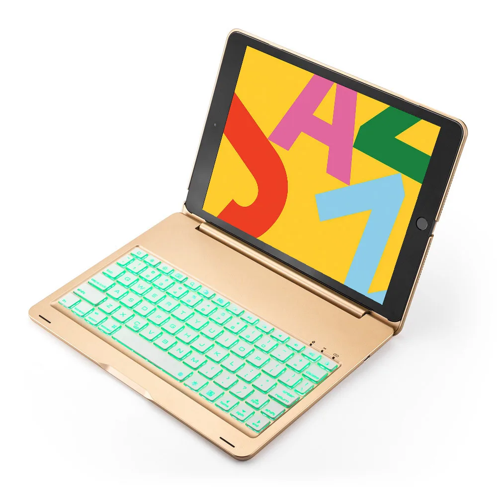 Умный чехол с клавиатурой для iPad 7 10 2 дюйма 7-го поколения 2019 алюминиевая