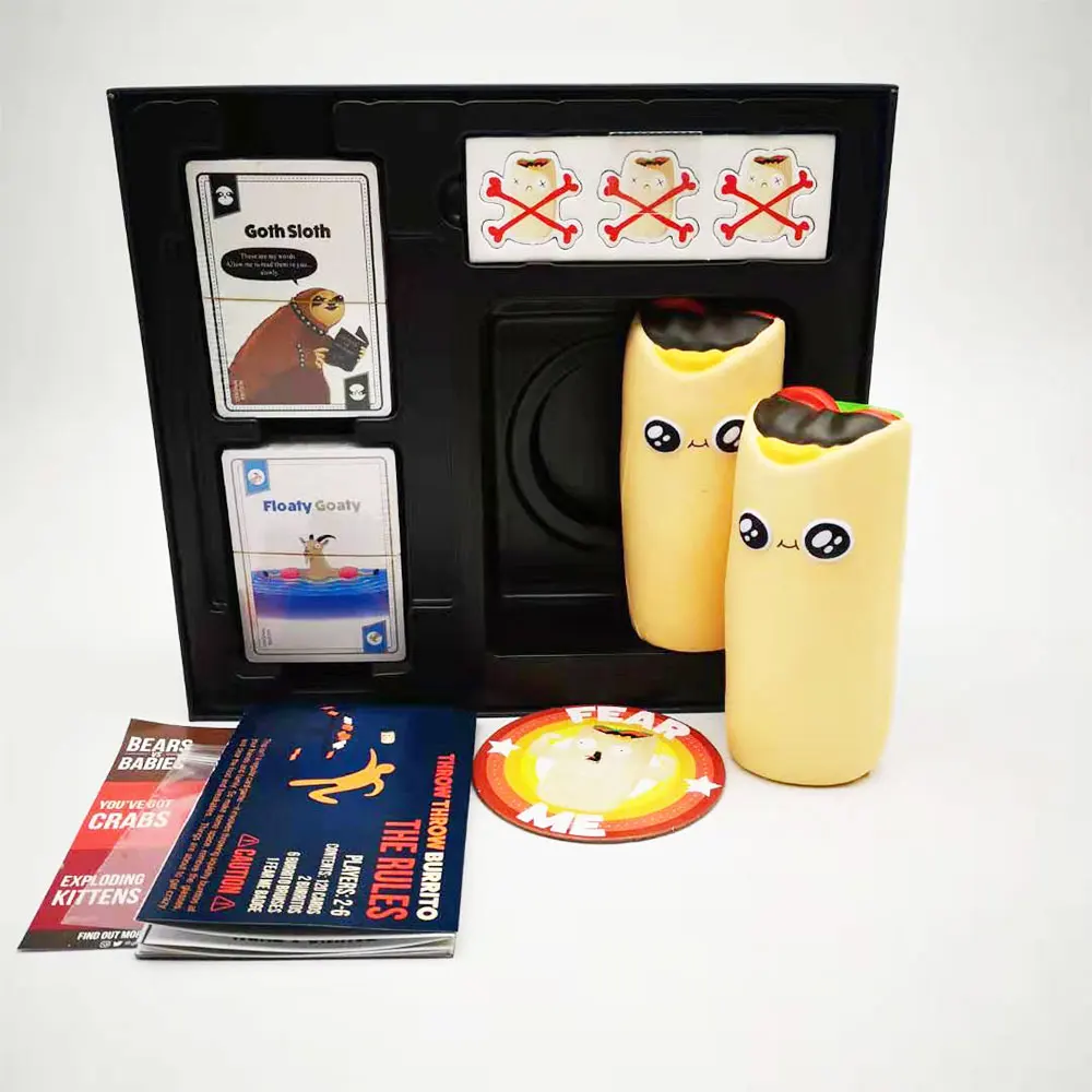 Throw Burrito карточная игра Kickstarter Dodgeball карточка семья Вечерние игры снижение