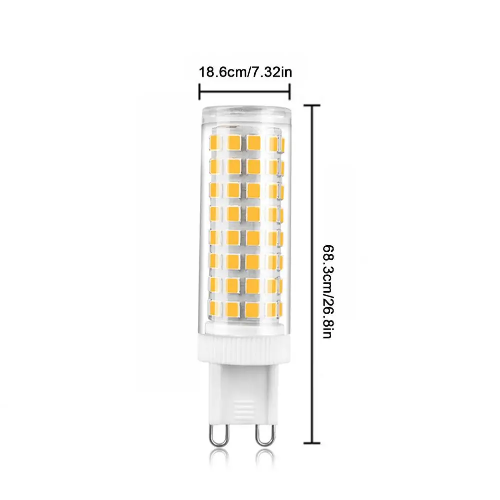 G9 LED Lamp 10W Corn Bulb AC 100-240V SMD 2835 100Leds 360-Degree Light-Emitting Floodlight Wide Range For Indoor Lighting
G9 LED Lamp 10W Corn Bulb AC 100-240V SMD 2835 100Leds 360-Degree Light-Emitting Floodlight Wide Range For Indoor Lighting