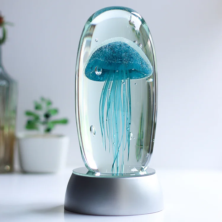 Creative glass jellyfish glass crafts luminous pearl crystal ball gifts home handmade decorative ornaments
Creative glass jellyfish glass crafts luminous pearl crystal ball gifts home handmade decorative ornaments