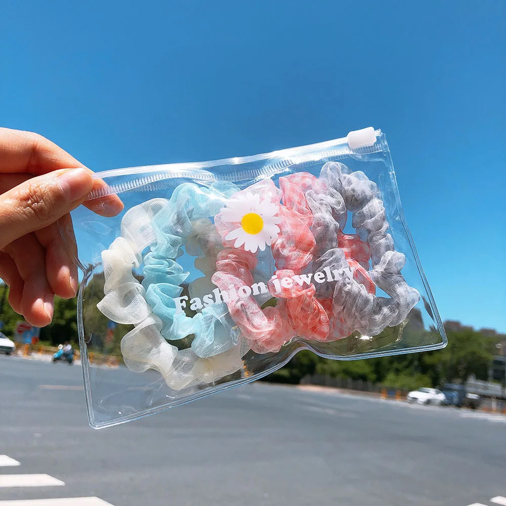 5 Pcs/Set Korea Chiffon Hair Scrunchie Elastic Hair Bands Women Girls Gum Hair Tie Ponytail Hold Headband Hair Accessories
5 Pcs/Set Korea Chiffon Hair Scrunchie Elastic Hair Bands Women Girls Gum Hair Tie Ponytail Hold Headband Hair Accessories