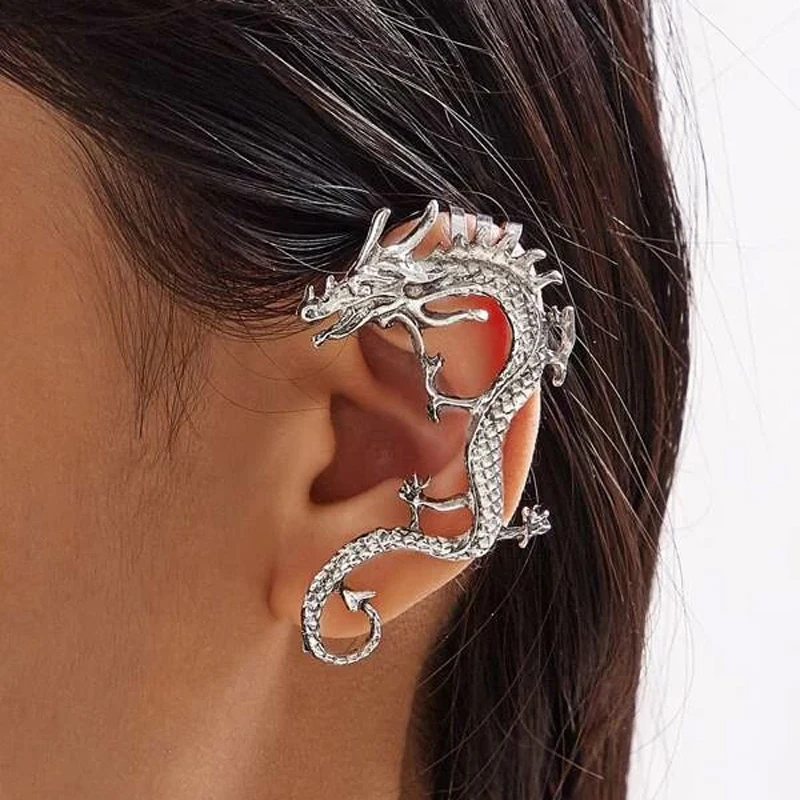 Dragon Ear Clip Vintage Punk Jewelry Accessories Earrings for Women and Men Clip on Earrings Boucle Oreille Femme 2021 Party
Dragon Ear Clip Vintage Punk Jewelry Accessories Earrings for Women and Men Clip on Earrings Boucle Oreille Femme 2021 Party