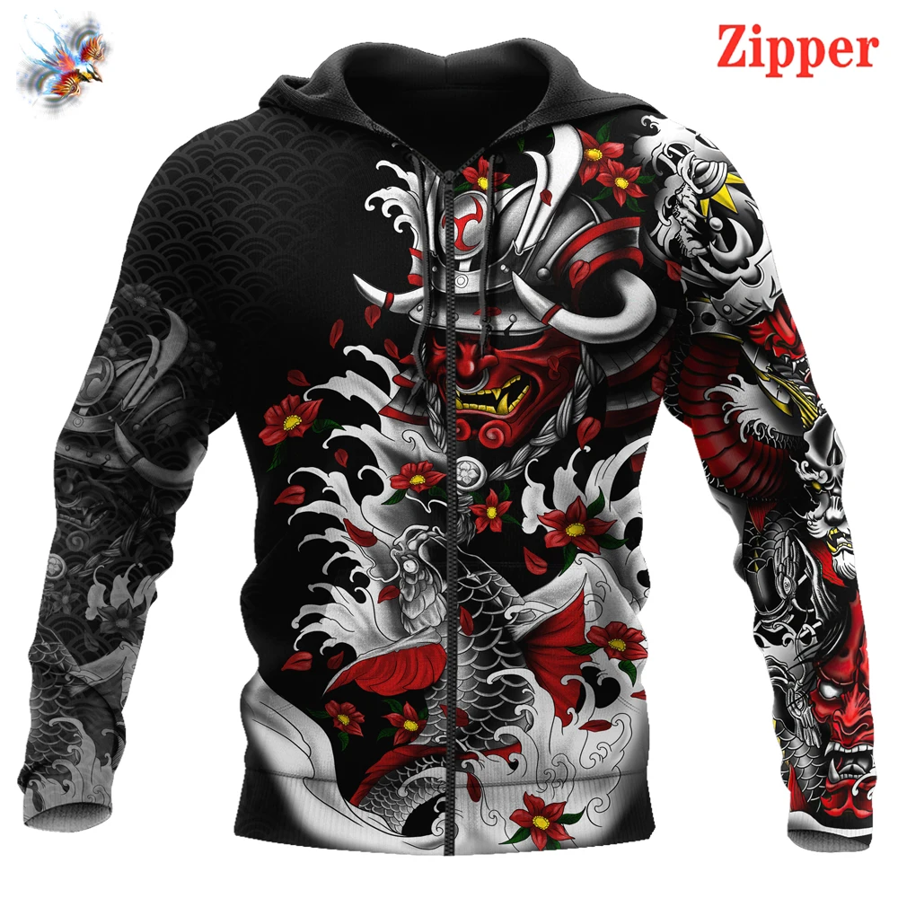 Fashion thin men's zipper hoodie samurai fishing carp 3D printing hoodie unisex zipper hoodie casual Harajuku streetwear new
Fashion thin men's zipper hoodie samurai fishing carp 3D printing hoodie unisex zipper hoodie casual Harajuku streetwear new
