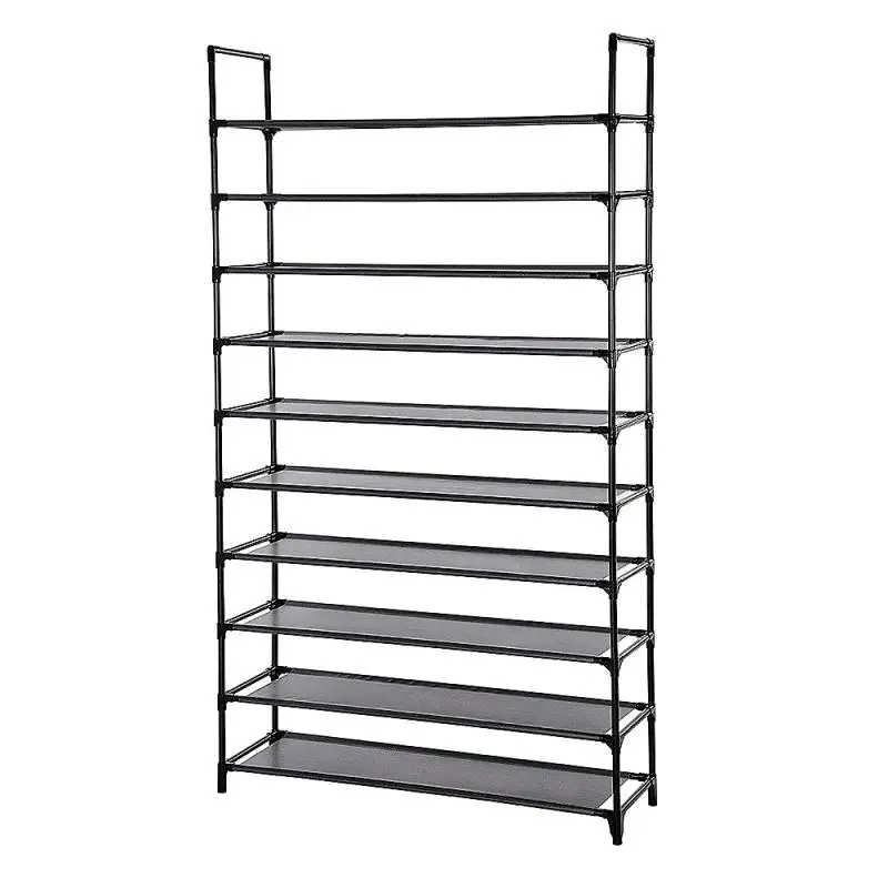 100*30*176cm 10-layer Black Shoe Rack Living Room Furniture Shoe Cabinets Assembly Modern Shoe Cabinets Rack HWC
100*30*176cm 10-layer Black Shoe Rack Living Room Furniture Shoe Cabinets Assembly Modern Shoe Cabinets Rack HWC