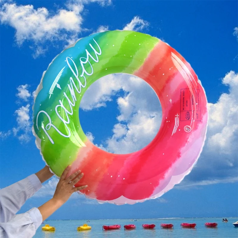 Inflatable Rainbow Swimming Circle PVC Underarm Ring For Swimming Pool Float Summer Party Beach Accessory
Inflatable Rainbow Swimming Circle PVC Underarm Ring For Swimming Pool Float Summer Party Beach Accessory