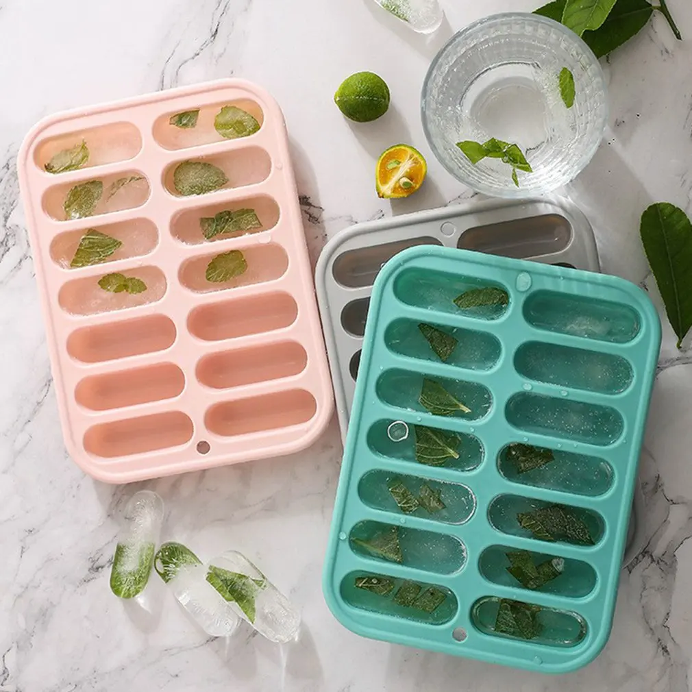 14 Grids Silicone Ice Cube Maker Trays With Lids Hot Dog Make Mould Sausage Making Mould Ice Mold Tools Kitchen Props
14 Grids Silicone Ice Cube Maker Trays With Lids Hot Dog Make Mould Sausage Making Mould Ice Mold Tools Kitchen Props