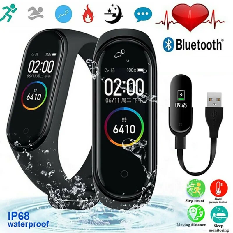 M4 Smart Watch Men Women Bracelet Call Message Reminder Heart Rate Blood Pressure Monitor Sports Smartwatch For Android IOS
M4 Smart Watch Men Women Bracelet Call Message Reminder Heart Rate Blood Pressure Monitor Sports Smartwatch For Android IOS