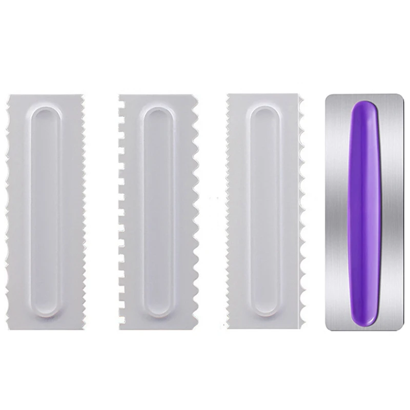 Cake Scrapers Cake Smoother Decorating Comb Set Stainless Steel Cake Icing Scraper Cake Smoother Scrapers Cake Pastry 
Cake Scrapers Cake Smoother Decorating Comb Set Stainless Steel Cake Icing Scraper Cake Smoother Scrapers Cake Pastry