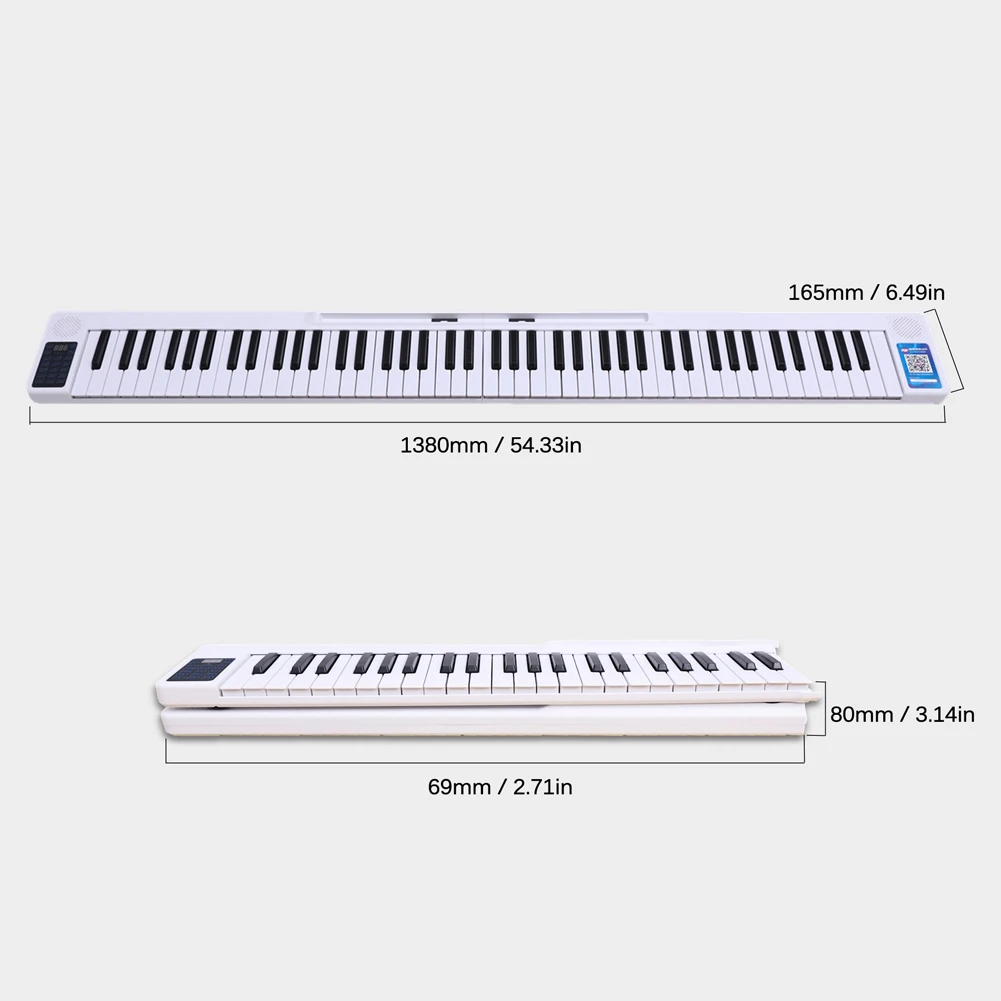 Portable 88 Keys Foldable Piano Digital Piano Multifunctional Electronic Keyboard Piano for Piano Student Musical Instrument
Portable 88 Keys Foldable Piano Digital Piano Multifunctional Electronic Keyboard Piano for Piano Student Musical Instrument