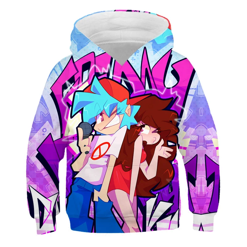 3D Friday Night Funkin Autumn Hoodies Polyester Sweatshirt Boys Girls Hoodies Kids Hooded Children Hoody Casual Sport Clothes
3D Friday Night Funkin Autumn Hoodies Polyester Sweatshirt Boys Girls Hoodies Kids Hooded Children Hoody Casual Sport Clothes