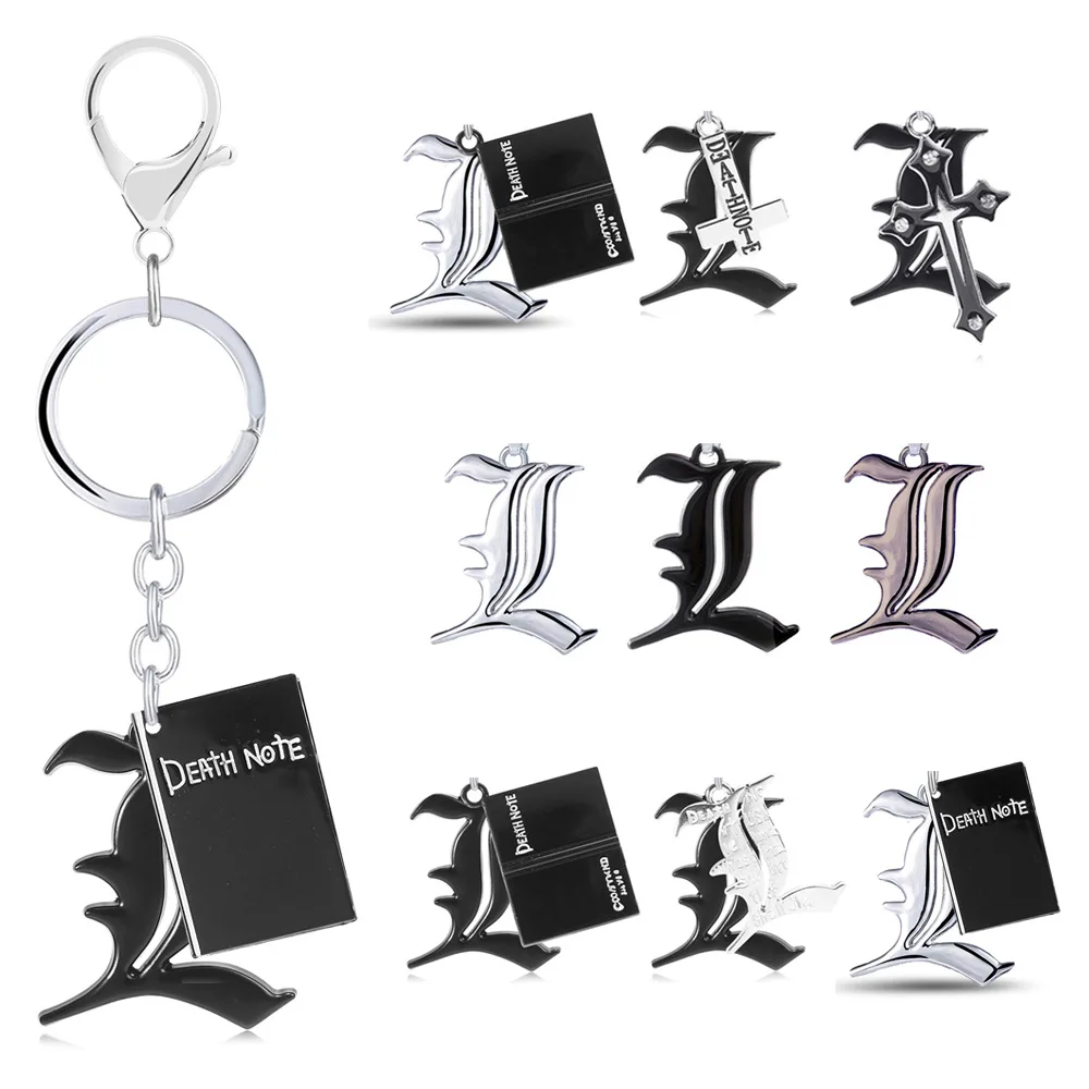 Anime Death Note Keychain L Black Book Metal Key Chain Holder Pendant Chaveiro Charm Jewelry Figure Toys Gift
Anime Death Note Keychain L Black Book Metal Key Chain Holder Pendant Chaveiro Charm Jewelry Figure Toys Gift