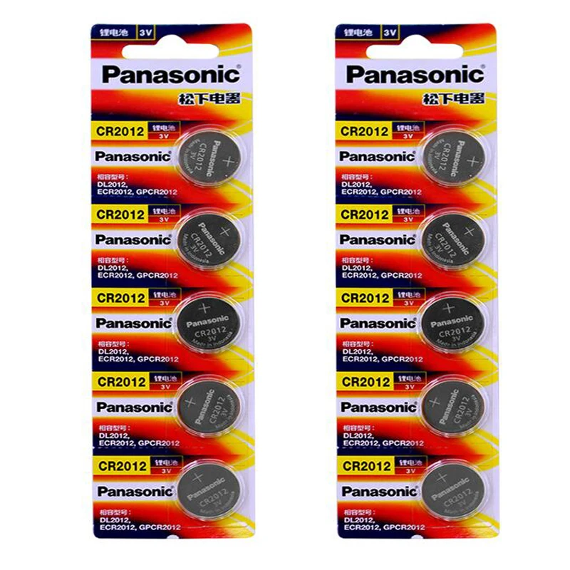 100pcs/lot Panasonic CR2012 3V Button Coin Battery Cell DL2012 ECR2012 Watch Computer Lithium Batteries CR 2012
100pcs/lot Panasonic CR2012 3V Button Coin Battery Cell DL2012 ECR2012 Watch Computer Lithium Batteries CR 2012
