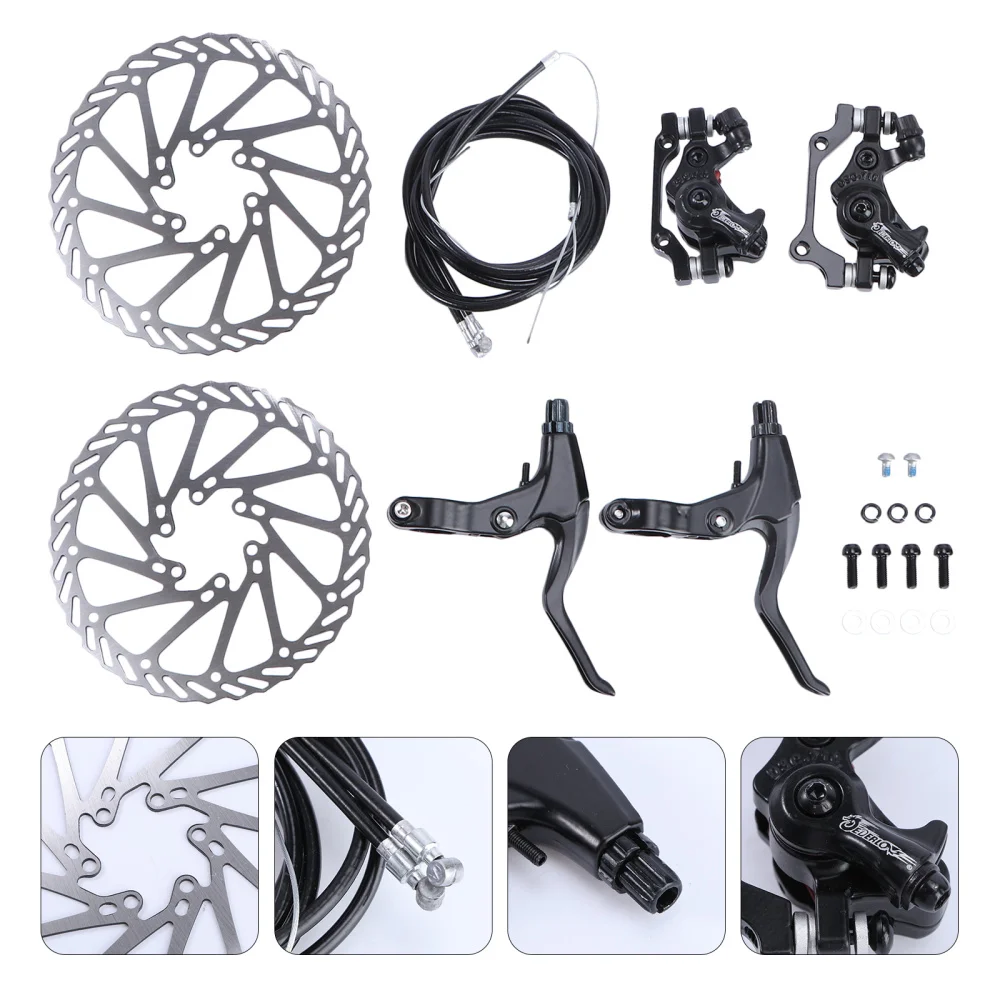 Adjustable Bike Disc Brake Rear Disc Rotor Brake Crank and Brake Cable Kit with 2 Brakes for Mountain DIY Repairing
Adjustable Bike Disc Brake Rear Disc Rotor Brake Crank and Brake Cable Kit with 2 Brakes for Mountain DIY Repairing