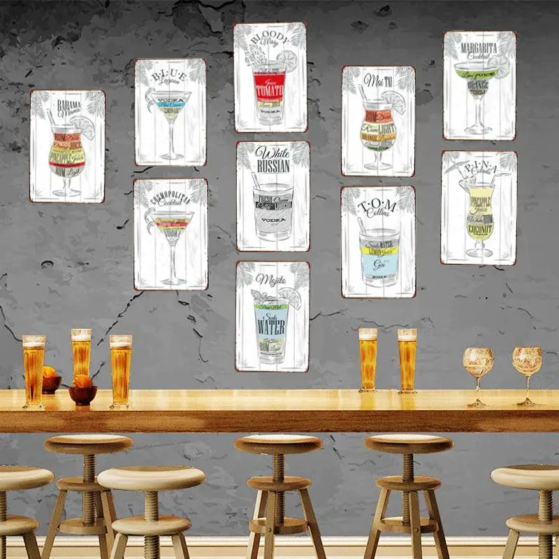 Beer Cocktail Offer Colorful Vintage Metal Tin Sign Wall Art Plaque Bar Club Restaurant Kitchen Home Decoration Crafts
Beer Cocktail Offer Colorful Vintage Metal Tin Sign Wall Art Plaque Bar Club Restaurant Kitchen Home Decoration Crafts