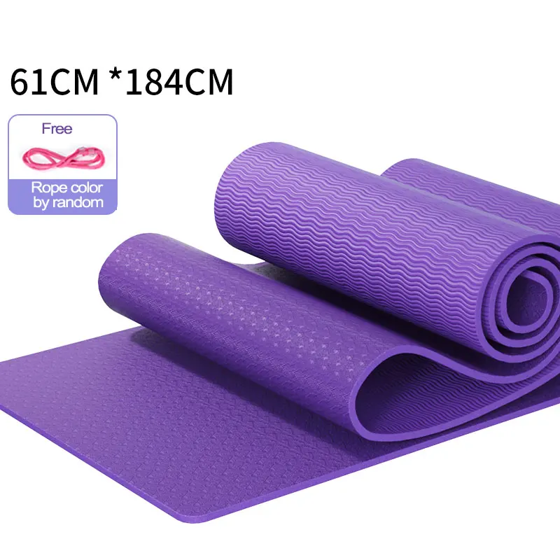 184x61mm TPE Double Layer No-slip 6mm Yoga Mat Kneepad Exercise Sport Mat for Fitness and Pilates Gym Home Tasteless Pad X143A
184x61mm TPE Double Layer No-slip 6mm Yoga Mat Kneepad Exercise Sport Mat for Fitness and Pilates Gym Home Tasteless Pad X143A