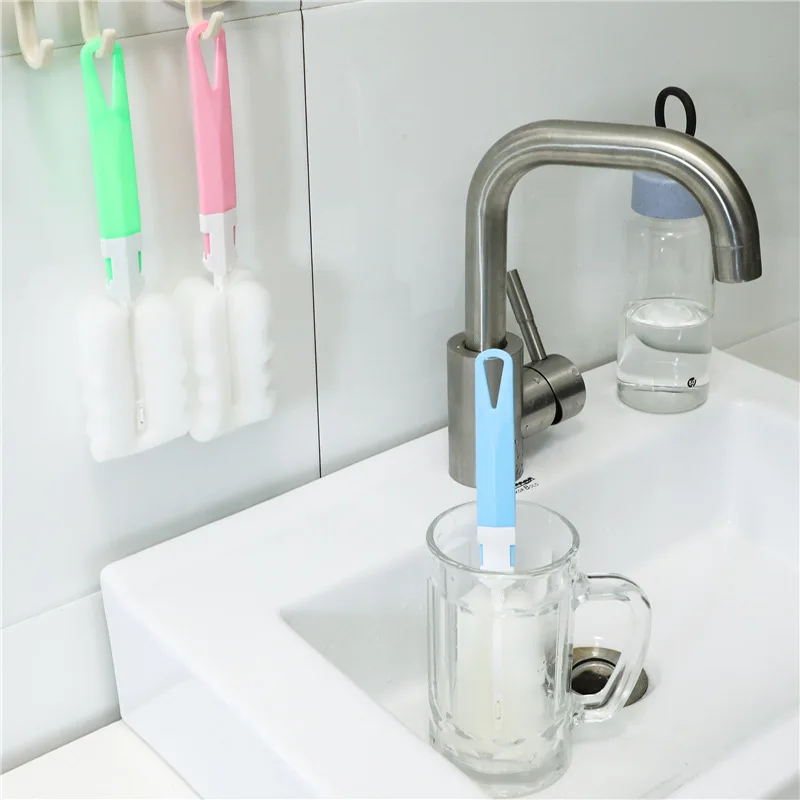 2pcs/lot Detachable Long Handle Sponge Mug Cleaner Cup Brushes Kitchen Cleaning Tools Milk Glass Thermos Washing Brush Gadgets
2pcs/lot Detachable Long Handle Sponge Mug Cleaner Cup Brushes Kitchen Cleaning Tools Milk Glass Thermos Washing Brush Gadgets