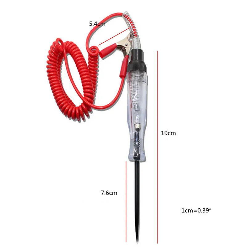 Auto 6V 12V 24V DC Car Truck Electric Auto Wire Circuit Tester Car Test VoltMet Long Probe Pen Bulb Automobile Maintenance Tools
Auto 6V 12V 24V DC Car Truck Electric Auto Wire Circuit Tester Car Test VoltMet Long Probe Pen Bulb Automobile Maintenance Tools