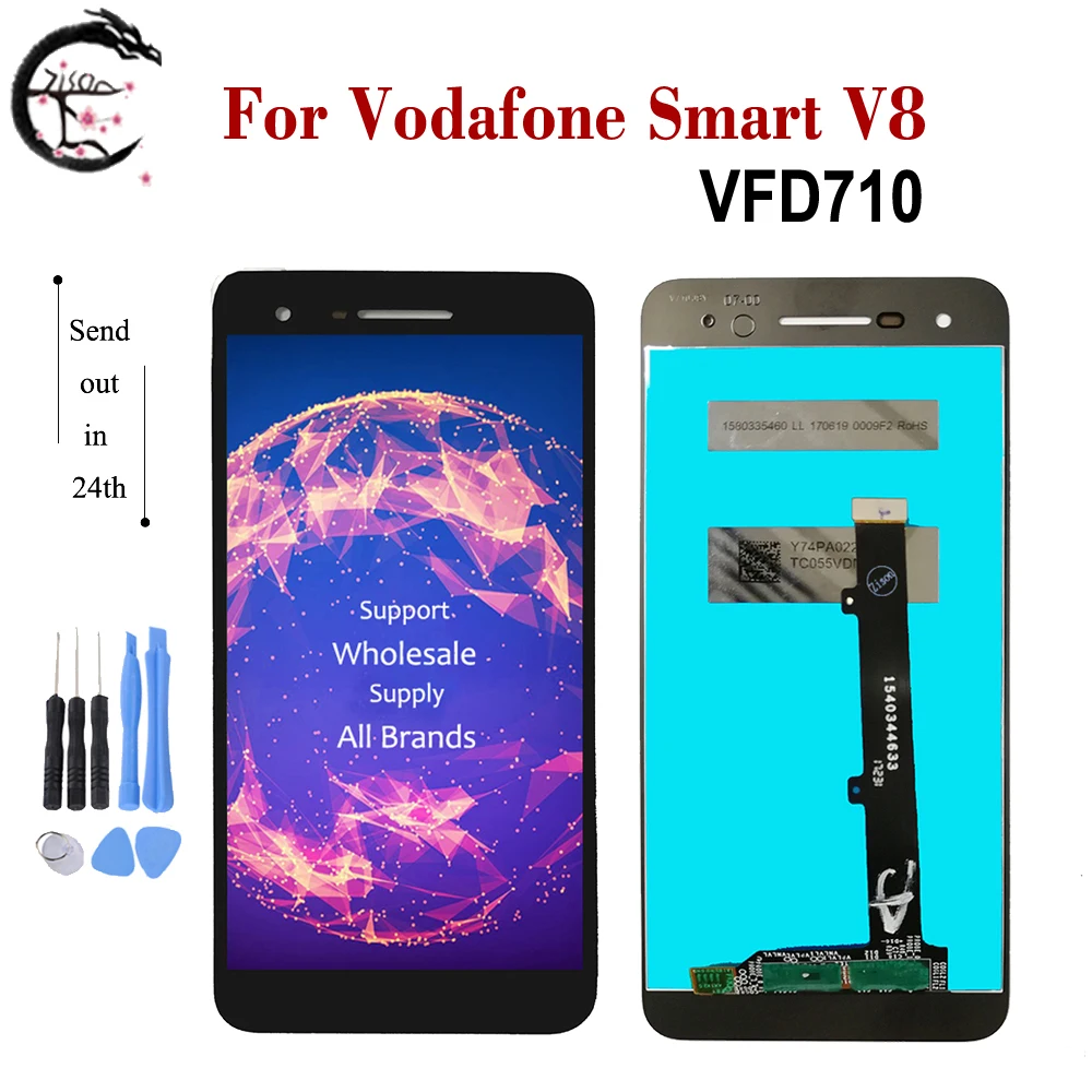ЖК-дисплей 5 дюйма для Vodafone Smart V8 VFD710 VFD 710 сенсорный экран с дигитайзером в сборе
