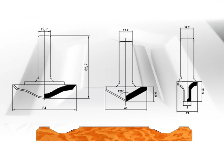 LIVTER woodworking milling cutter / door frame trimming shaper cutter / cnc diamond router bits for wood 3pcs 
LIVTER woodworking milling cutter / door frame trimming shaper cutter / cnc diamond router bits for wood 3pcs