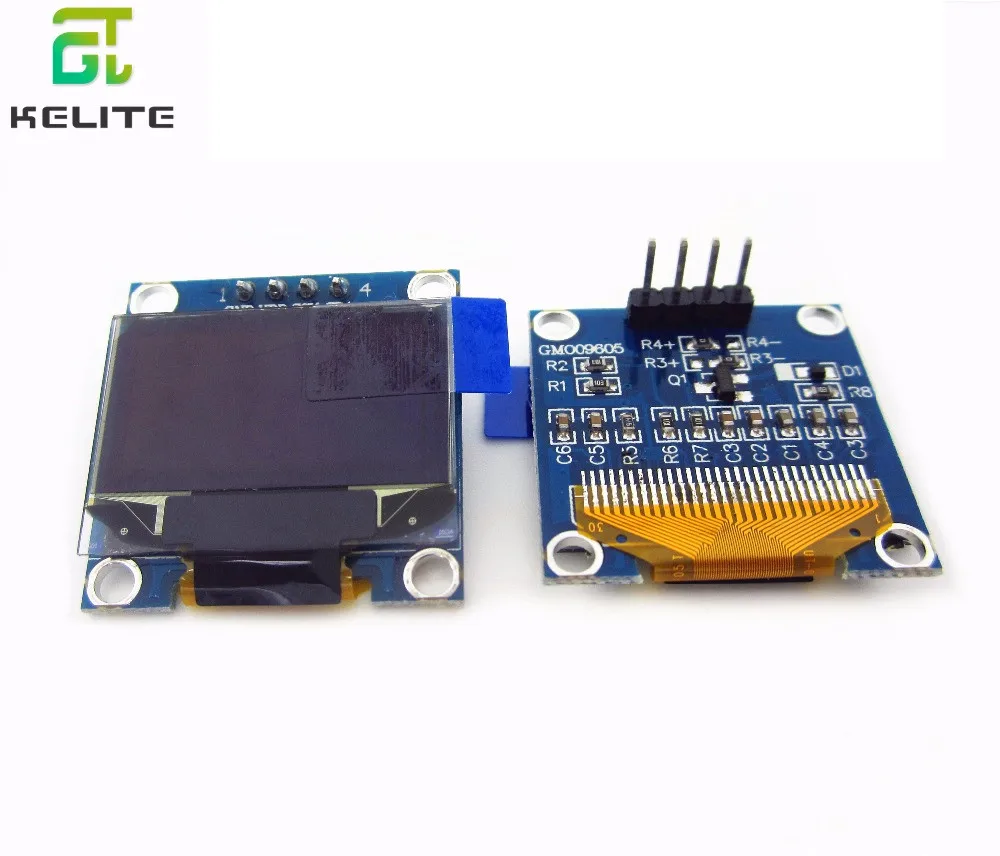 Модуль органического светодиода 4pin Белый/Синий 0 96 дюйма 128X64 для IIC I2C SPI Communicate