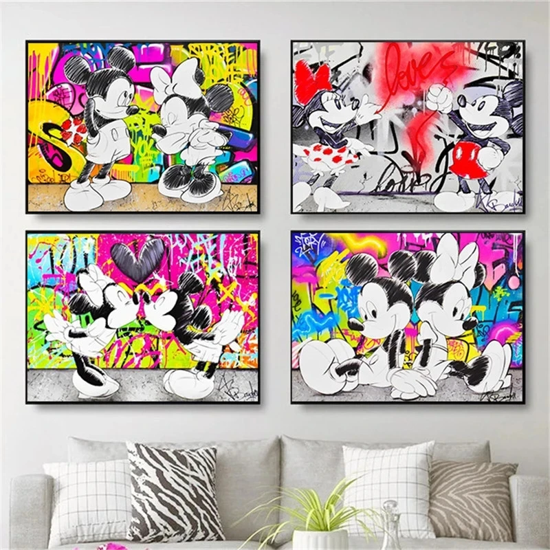 Mickey Couple Cartoon Canvas Home Decor Horror Wall Disney Painting Pictures Printing Art Poster Modern For Living Room No Frame
Mickey Couple Cartoon Canvas Home Decor Horror Wall Disney Painting Pictures Printing Art Poster Modern For Living Room No Frame