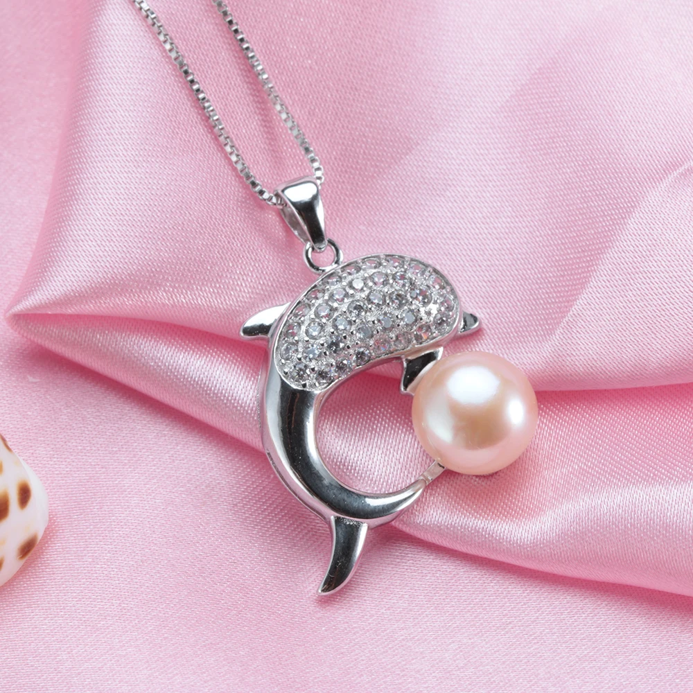 2020 New 100% natural freshwater pearl Fashion Zircon dolphin pendant 925 sterling silver Necklace Cute Accessories Fine Jewelry
2020 New 100% natural freshwater pearl Fashion Zircon dolphin pendant 925 sterling silver Necklace Cute Accessories Fine Jewelry