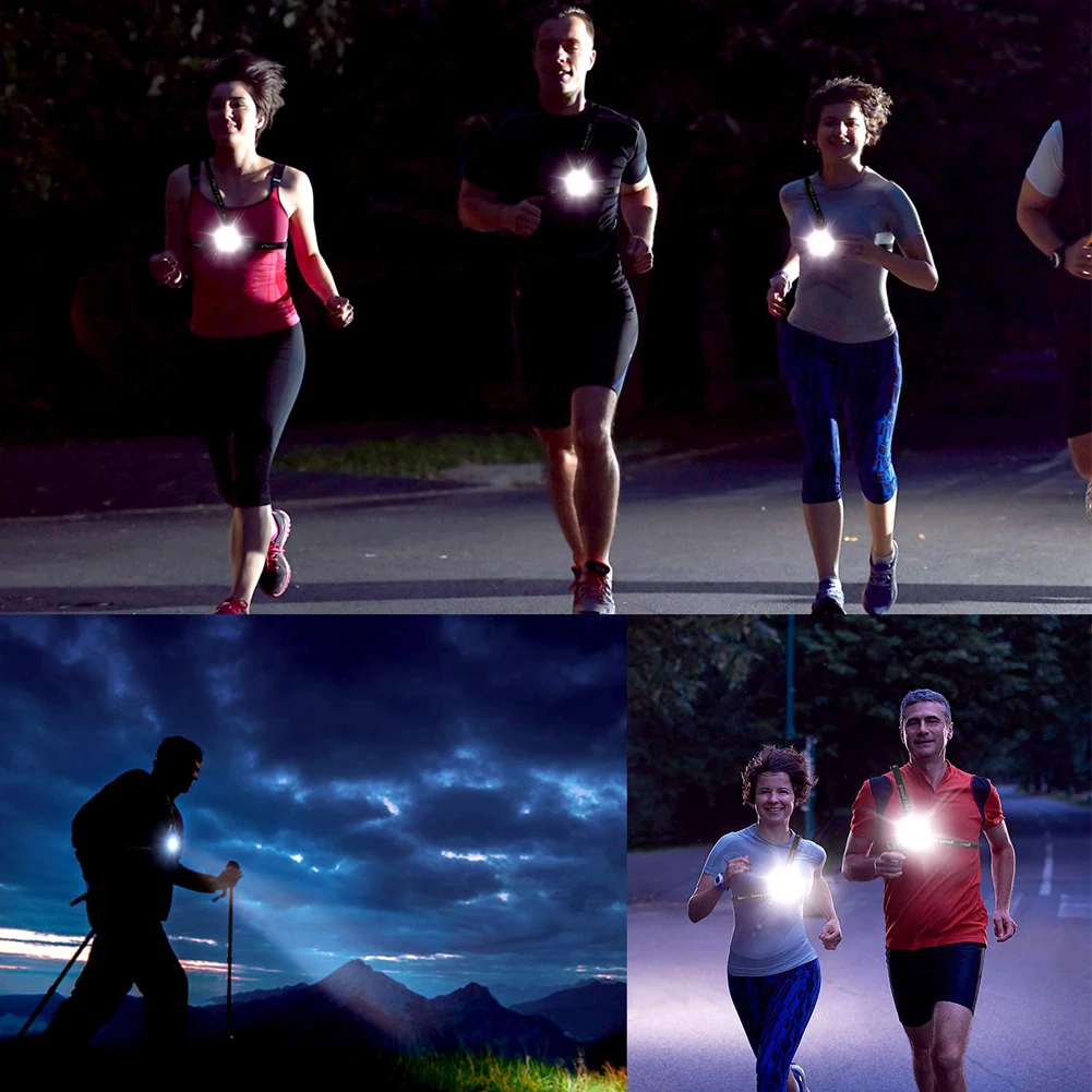 Waterproof Night Running Light LED Chest Lamp USB Rechargeable With 3 Modes For Runners Joggers Walking Hiking Camping Fishing
Waterproof Night Running Light LED Chest Lamp USB Rechargeable With 3 Modes For Runners Joggers Walking Hiking Camping Fishing