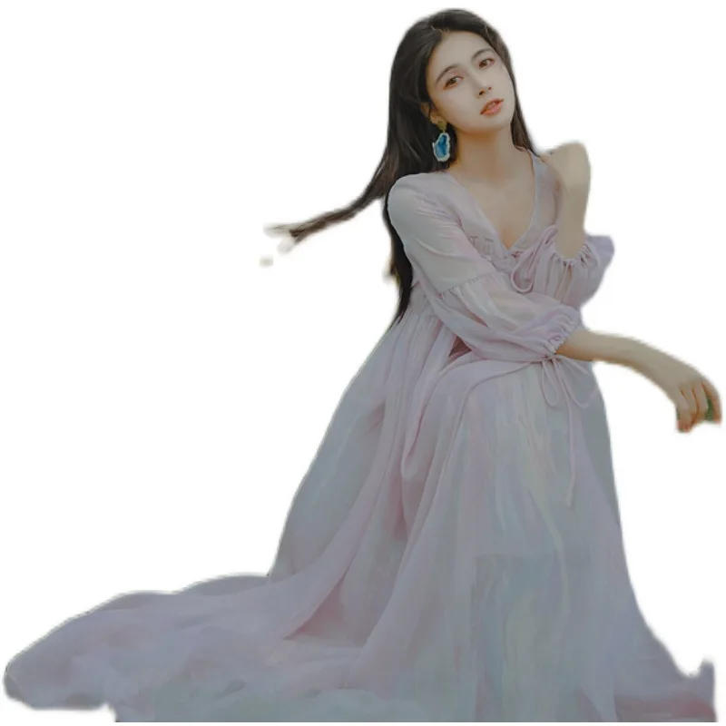 Streamer version incense summer thin modified cheongsam loose fairy two piece dress with suspender
Streamer version incense summer thin modified cheongsam loose fairy two piece dress with suspender