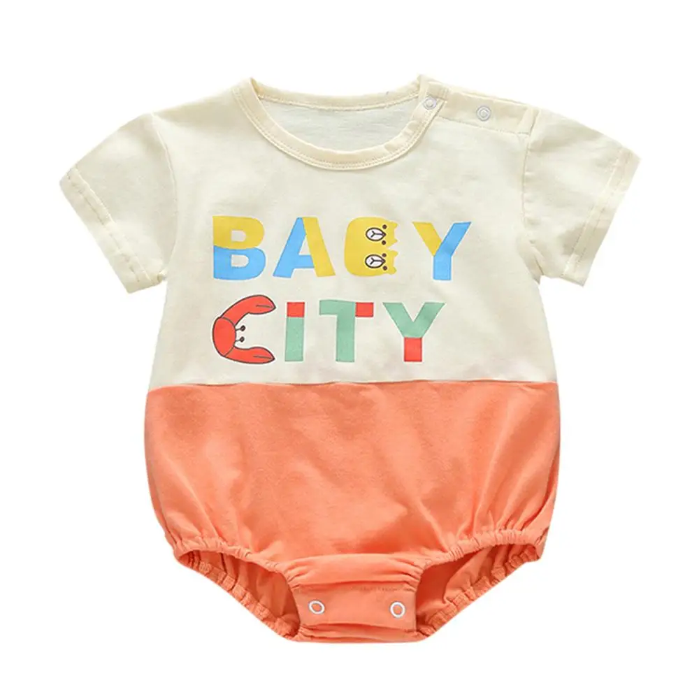 Spring Summer Baby Boys Girls Cotton Short Sleeve Letter Bodysuits
Spring Summer Baby Boys Girls Cotton Short Sleeve Letter Bodysuits