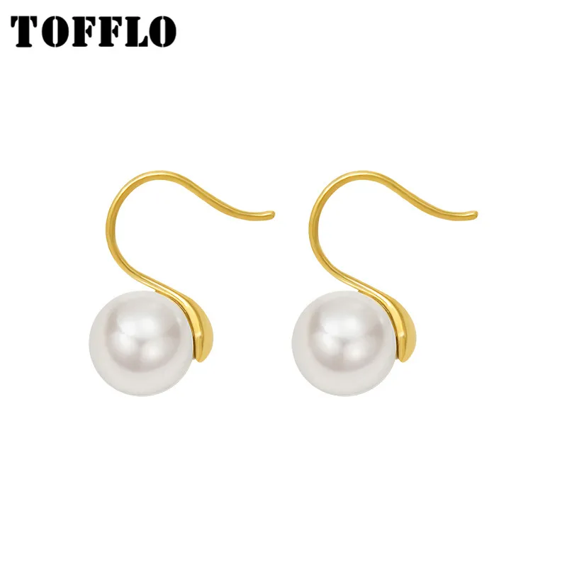 TOFFLO Stainless Steel Jewelry Imitation Pearl Earrings Women's Fashion Earrings BSF395
TOFFLO Stainless Steel Jewelry Imitation Pearl Earrings Women's Fashion Earrings BSF395