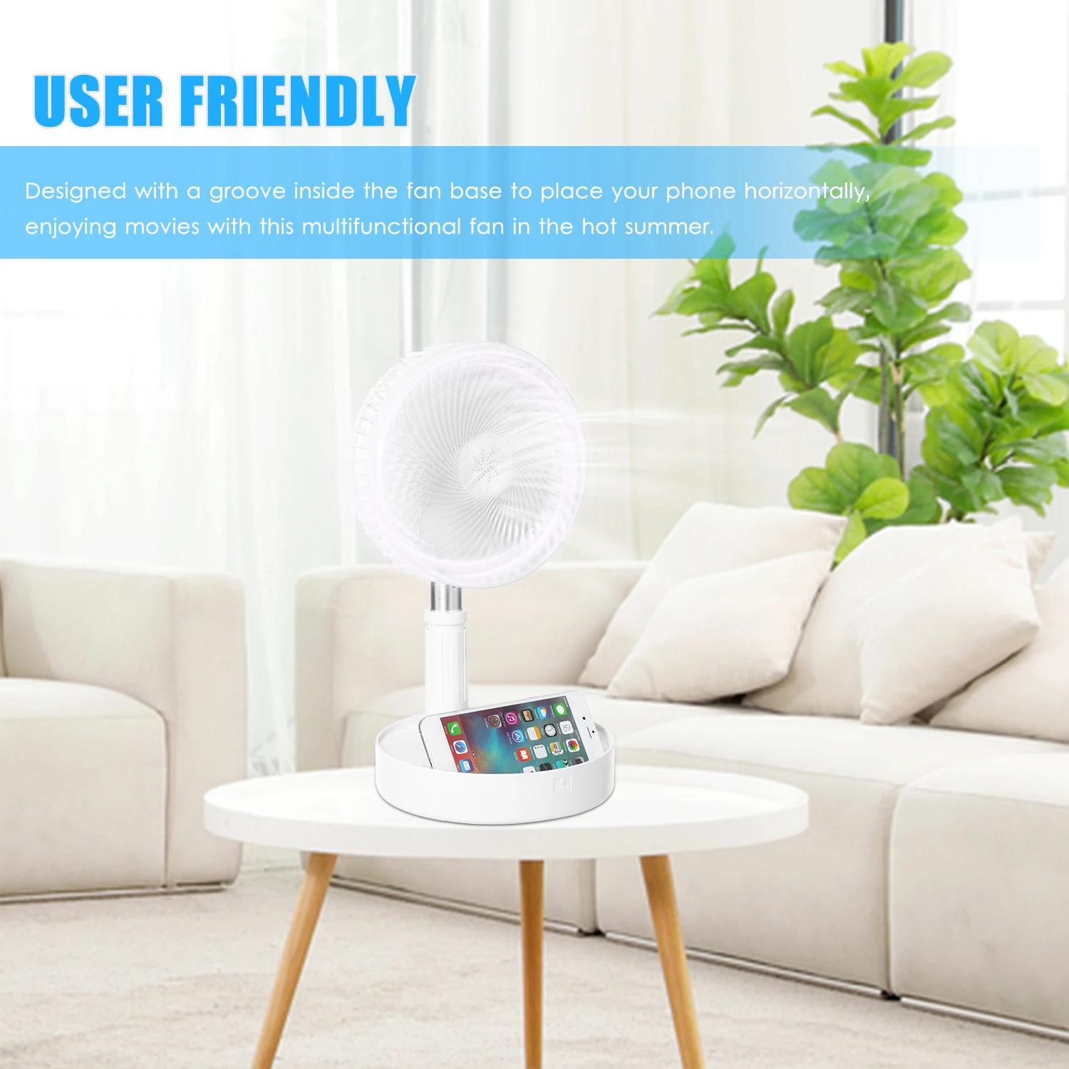 USB Powered Osillating Fan Portable Electric Fan Head Quiet Desk Fan with 4-Speed 34" Extendable stand for Bedroom Home Office
USB Powered Osillating Fan Portable Electric Fan Head Quiet Desk Fan with 4-Speed 34" Extendable stand for Bedroom Home Office