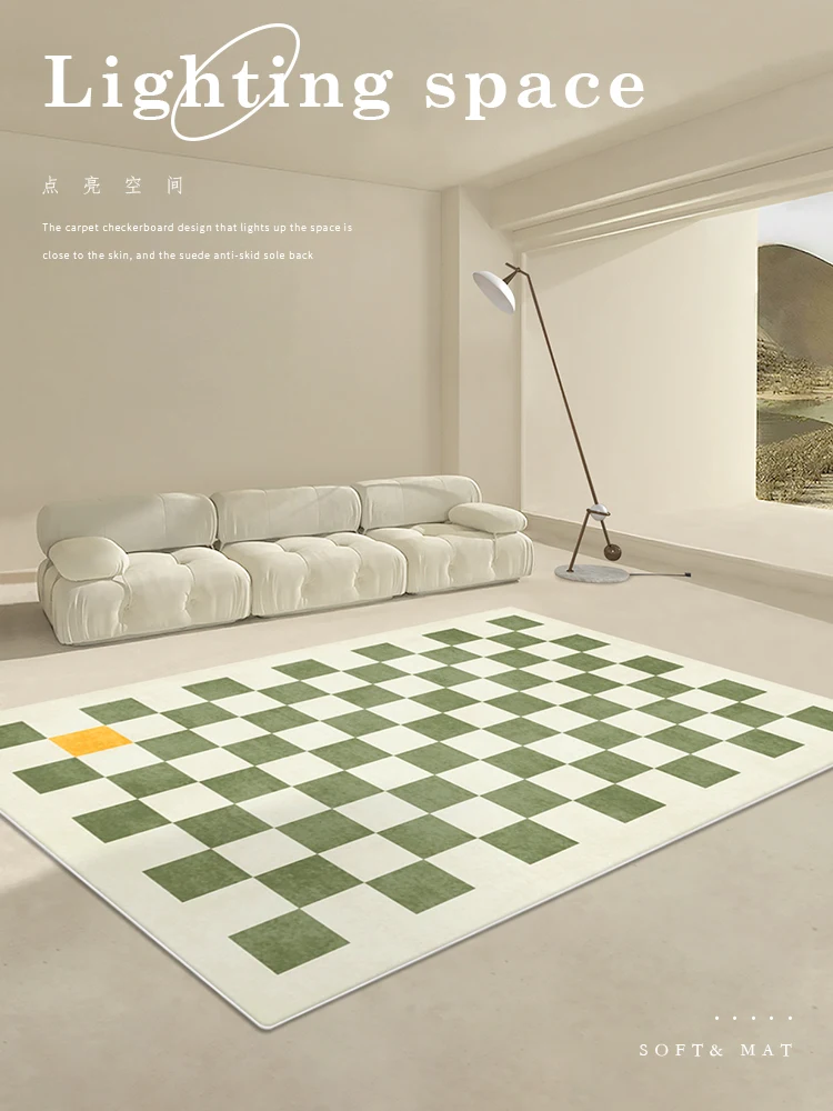 Checkered Carpet Bedroom Living Room Modern Minimalist Nordic Instagram Style Room Bedside Coffee Table Sofa Plaid
Checkered Carpet Bedroom Living Room Modern Minimalist Nordic Instagram Style Room Bedside Coffee Table Sofa Plaid
