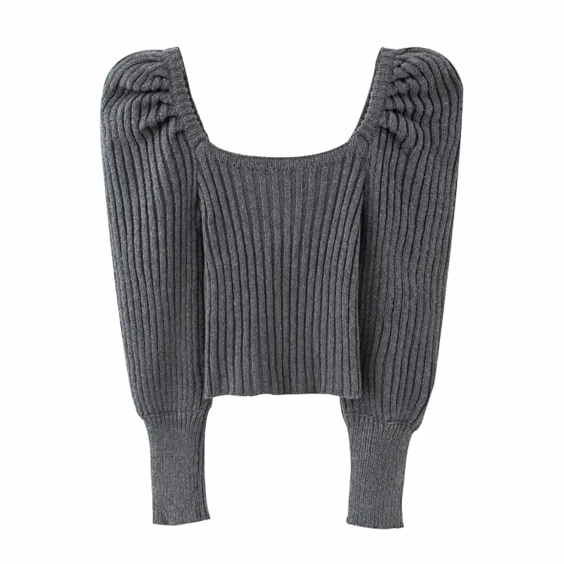 Hot Sale Women Square Collar Lantern Sleeve Knitted Sweater Female Slim Pullover Casual Lady Tops SW1290
Hot Sale Women Square Collar Lantern Sleeve Knitted Sweater Female Slim Pullover Casual Lady Tops SW1290