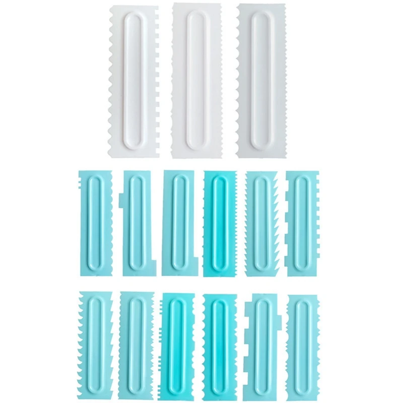 15 Piece Set Cream Scraper Irregular Teeth Edge DIY Scraper Cake Decorating Fondant Pastry Cutters Baking Spatulas Tools
15 Piece Set Cream Scraper Irregular Teeth Edge DIY Scraper Cake Decorating Fondant Pastry Cutters Baking Spatulas Tools