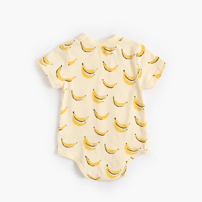 Детский хлопковый комбинезон с коротким рукавом, на возраст 0-36 месяцев 
Детский хлопковый комбинезон с коротким рукавом, на возраст 0-36 месяцев