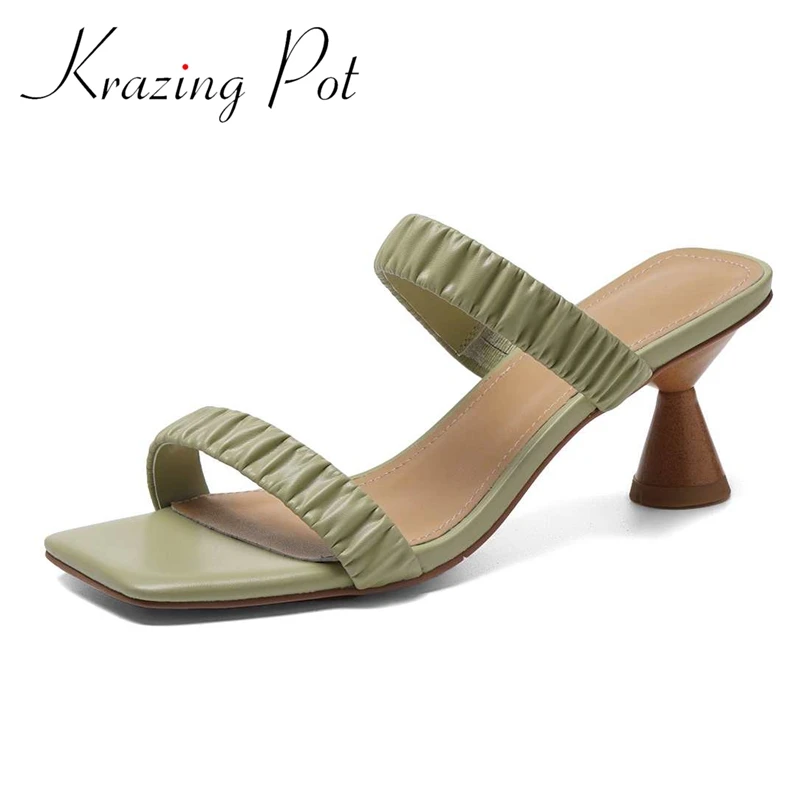 Krazing pot large size square toe high heels strang style simple style sweet lady vintage gentlewomen slip on women sandals L3f6
Krazing pot large size square toe high heels strang style simple style sweet lady vintage gentlewomen slip on women sandals L3f6