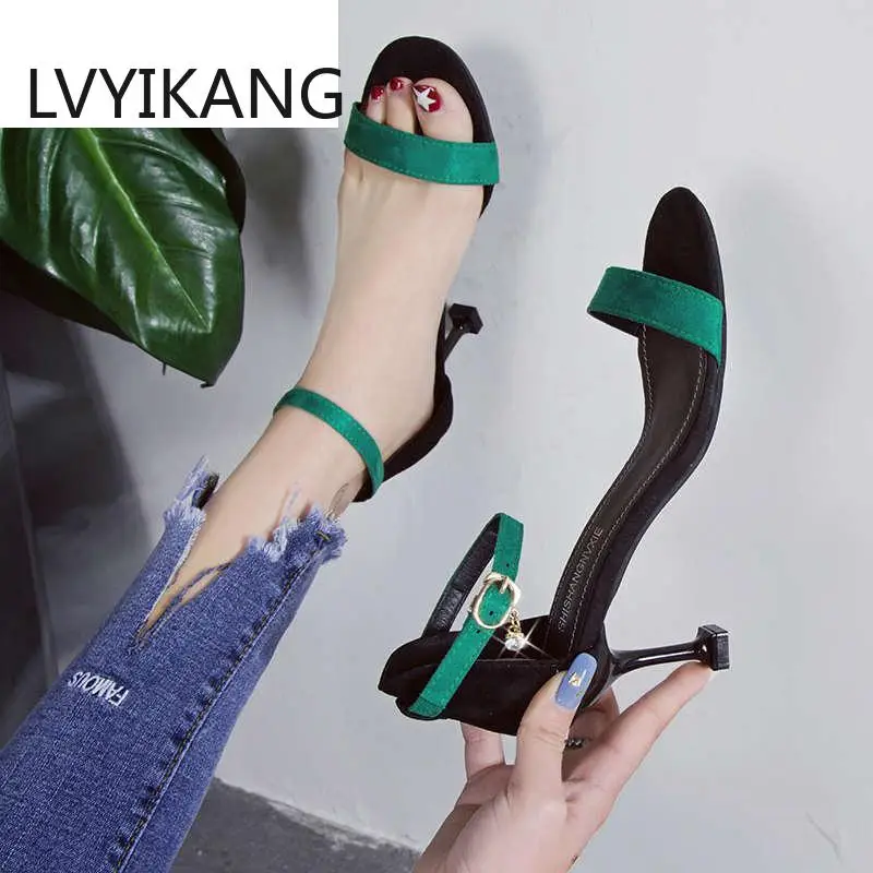 Women Shoes High Heel Sandals Gladiator Summer New Transparent Female Ankle-Wrap Sexy Dress Thin Heels Zapatos Mujer 2019 
Women Shoes High Heel Sandals Gladiator Summer New Transparent Female Ankle-Wrap Sexy Dress Thin Heels Zapatos Mujer 2019