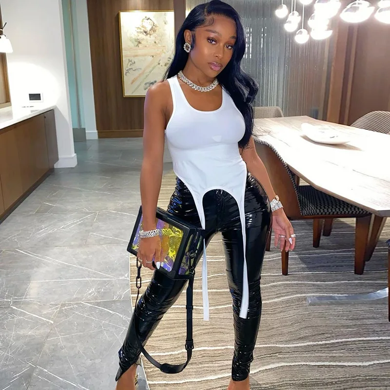 2020 Summer New Style Y2K Solid Color Crop Tops Women Fashion Sleeveless U-neck Sexy Vest Ladies Bandage Slim Tanks Top Mujer
2020 Summer New Style Y2K Solid Color Crop Tops Women Fashion Sleeveless U-neck Sexy Vest Ladies Bandage Slim Tanks Top Mujer