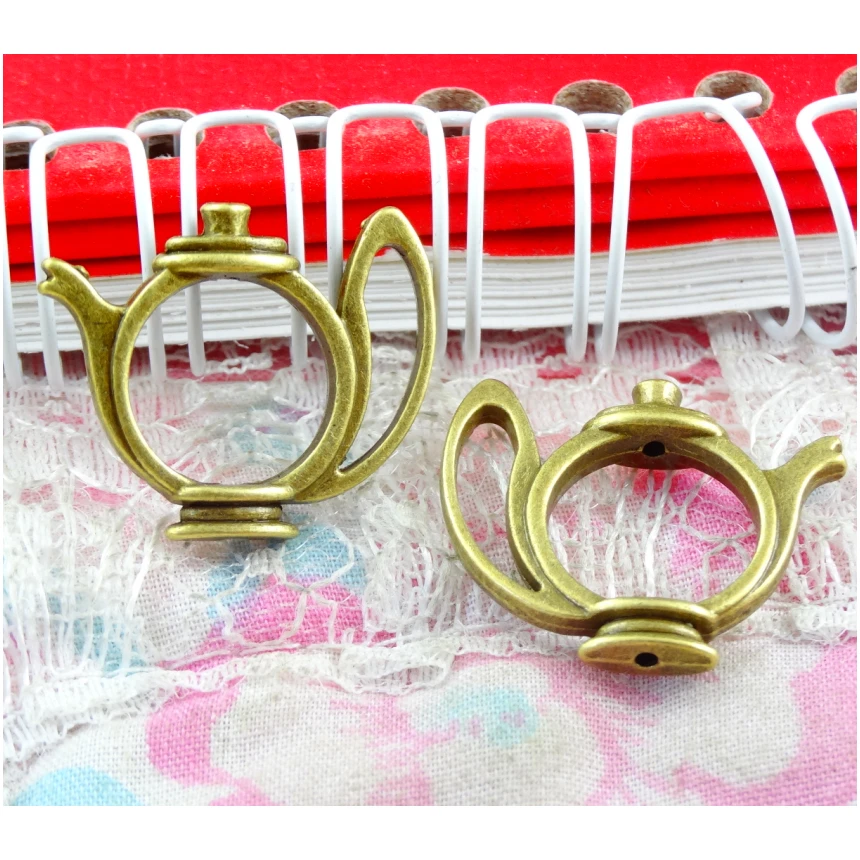 40pcs 23*19mm Antique Bronze Color Hollow Teapot Charm Pendants DIY Handmade Craft
40pcs 23*19mm Antique Bronze Color Hollow Teapot Charm Pendants DIY Handmade Craft
