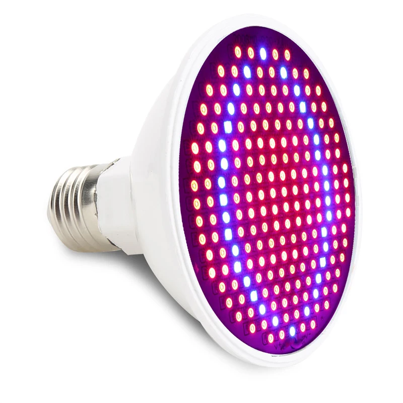 28led 200led E27 Full Spectrum cfl LED Growing Light Lampada Indoor Plant Lamp Flowering Hydroponics System IR UV Garden | Лампы и