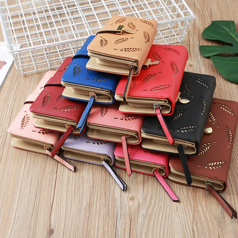 Luxury Brand Leather Wallets Women Long Zipper Coin Purses Hollow Leaves Design Clutch Wallet Female Money Credit Card Holder
Luxury Brand Leather Wallets Women Long Zipper Coin Purses Hollow Leaves Design Clutch Wallet Female Money Credit Card Holder