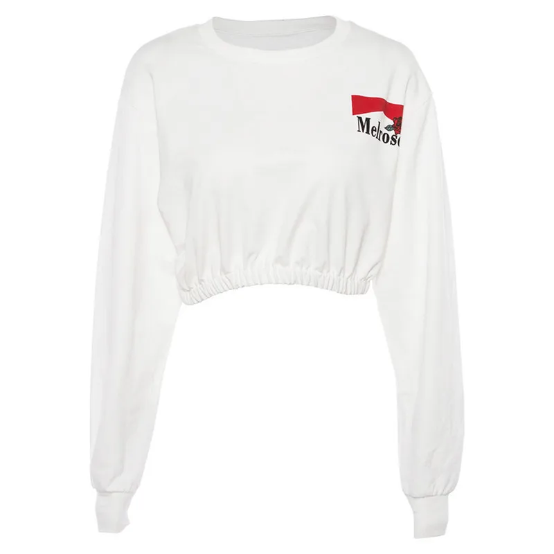 Sweatshirt Women Fashion Cropped O-Neck Long Sleeve Sweatshirt Pullover Ladies White Casual Loose Crop Top Clothes Streetwear
Sweatshirt Women Fashion Cropped O-Neck Long Sleeve Sweatshirt Pullover Ladies White Casual Loose Crop Top Clothes Streetwear